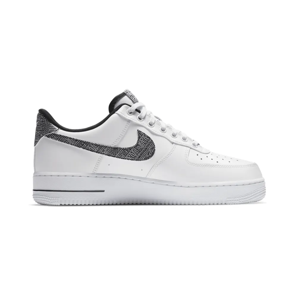 Nike Air Force 1 ’07 White Metallic Silver White/Metallic Silver/Black (CZ7933-100)