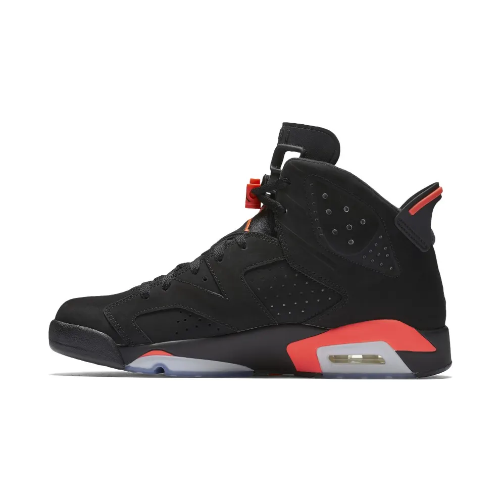 Air Jordan Nike AJ 6 VI Retro Infrared Black (JUMPMAN) (2014) (384664-023)
