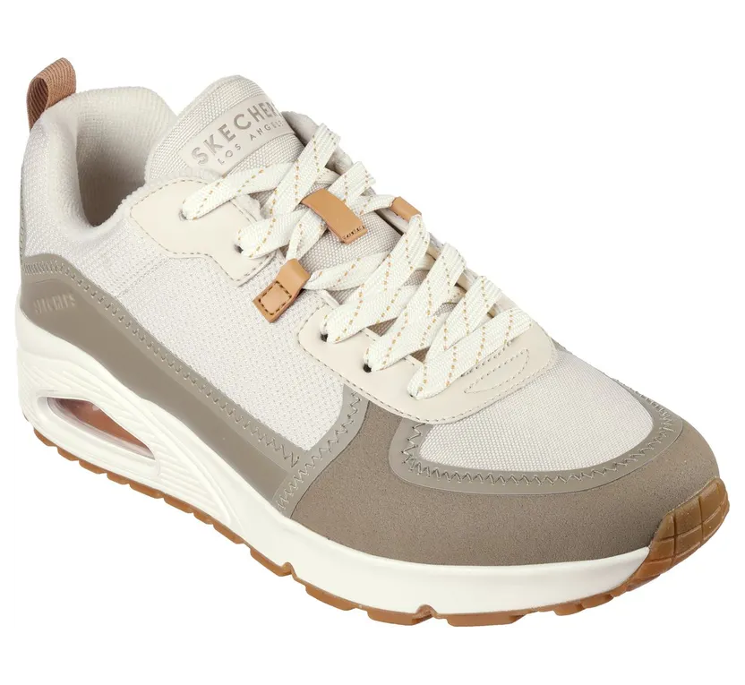 Skechers UNO – Layover Sneaker White/Grey