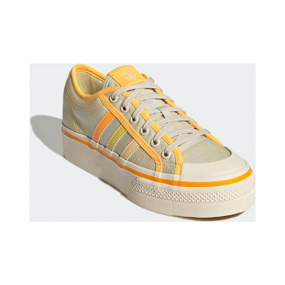 Adidas Nizza Platform Almost Yellow / Orange Tint / Wonder White (GX4607)