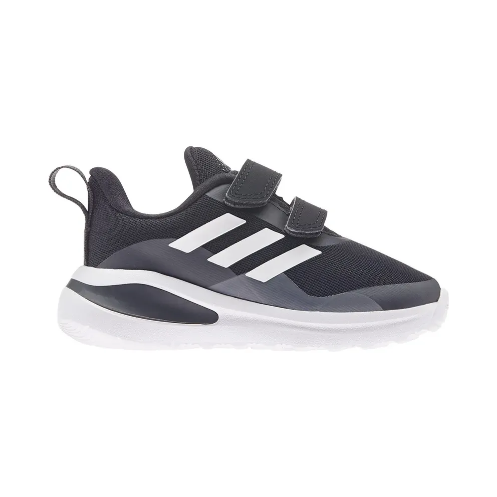 Adidas FortaRun Double Strap Running Shoes Core Black / Cloud White / Grey Six (H04178)