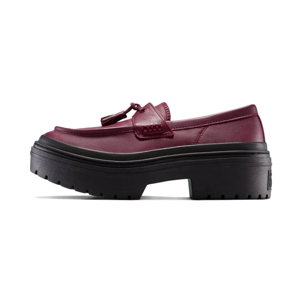 Converse Chuck Taylor All Star Lugged Heel Loafer Platform Leather Deep Bordeaux/Deep Bordeaux (A14708C)