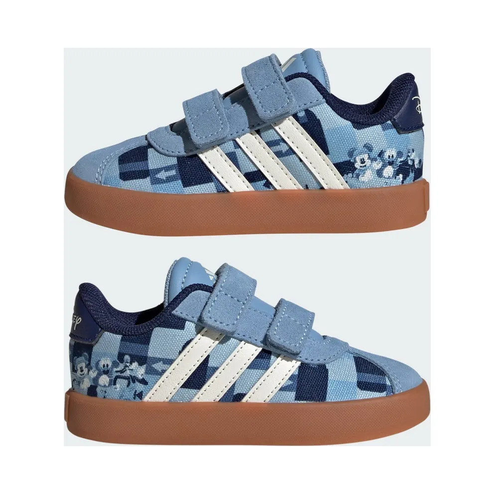 Adidas ADIDAS DISNEY MICKEY MOUSE VL COURT Shoes PEUTERS Ash Blue / Off White / Crew Blue (JH6078)