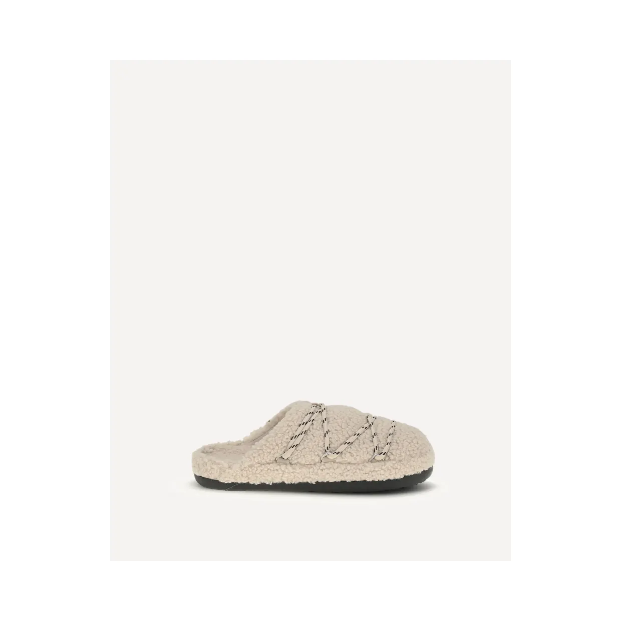 Moon Boot Slipper aus Plüsch “Black” (80D2410040)