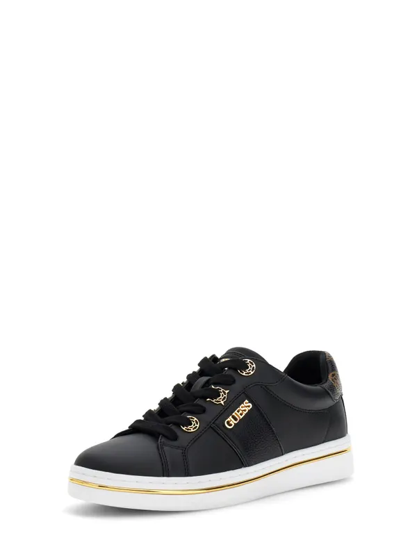 Guess sneaker Brown / Gold / Black (FLPSTW-ELE12-BLACK)