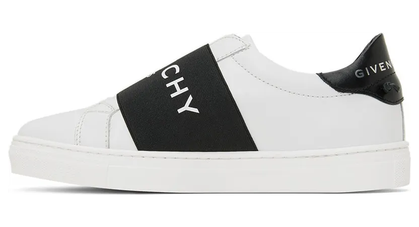 Givenchy Kids White & Black Logo Band Sneakers (H29064) (3)