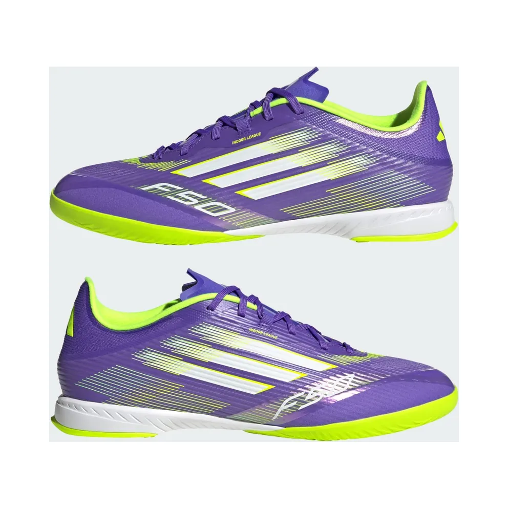 adidas F50 League Indoor Purple Rush Cloud White Lucid Lemon (JH7719)