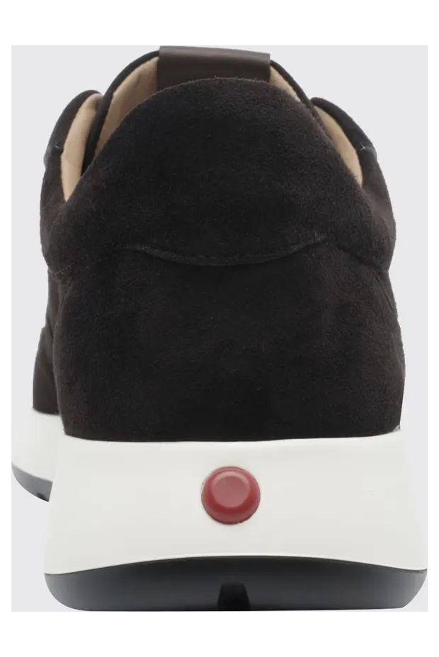 Tod’s Red Dot Suede Calfskin Slip-On Sneakers with Elasticated Laces Brown (XXM79K0IP51U7Z0ZQ7) (3)