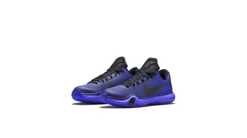 Nike Kobe X Blackout Blackout (GS) Black/Persian Violet/Volt (726067-005)