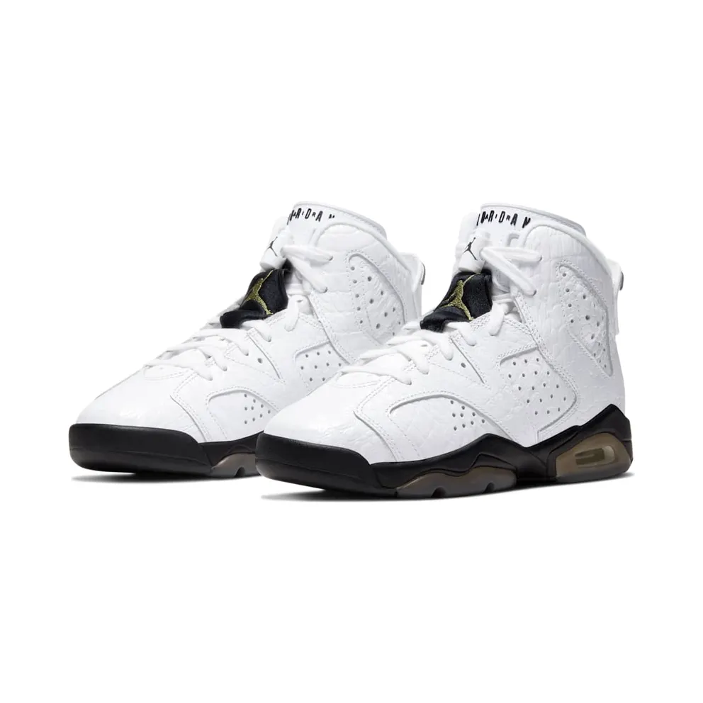 Jordan 6 Retro Alligator (GS) Neutral Grey/Black-White (384665-110)