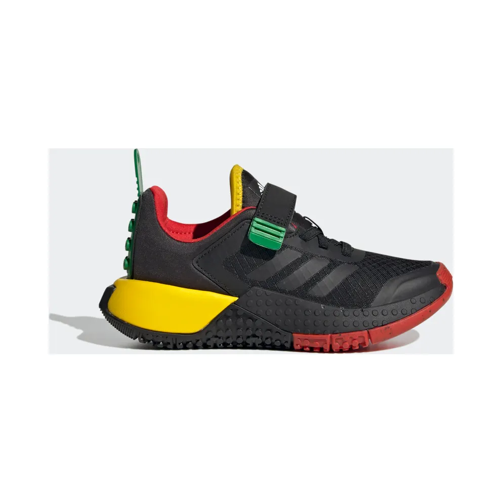 adidas Sport DNA x LEGO® Lifestyle Elastic Lace und Top Strap Schuh Core Black / Core Black / Red (HQ1311)