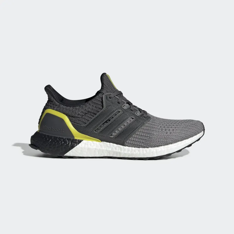 adidas Ultra Boost 4.0 Grey Black Yellow Grey Three/Grey Six/Core Black (G54003)