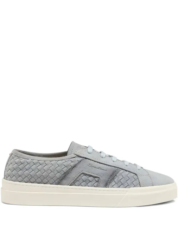 Santoni Double Buckle Sneakers – Blue (MBGT22046PNNTCKH)