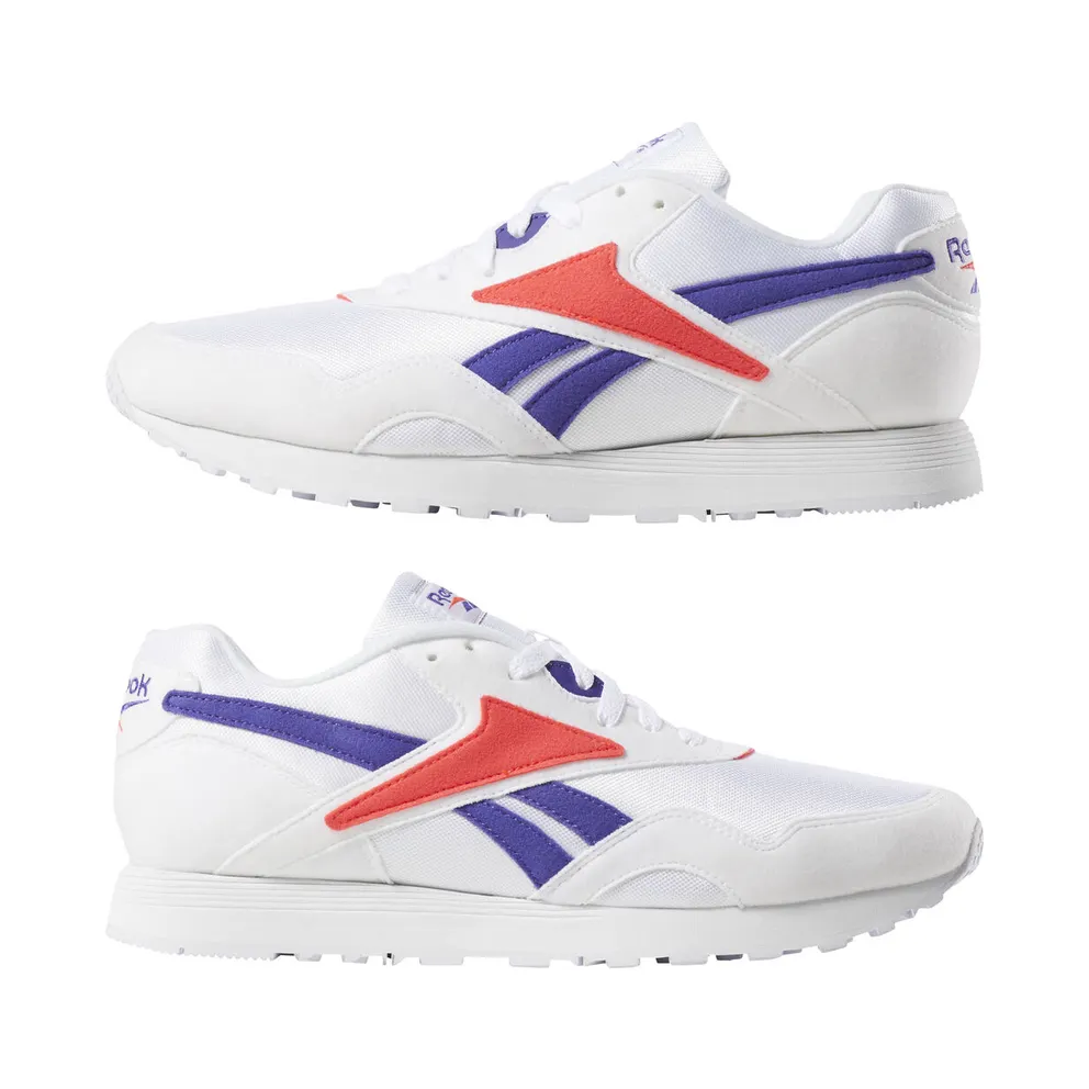 Reebok Rapide White / Team Purple / Neon Red