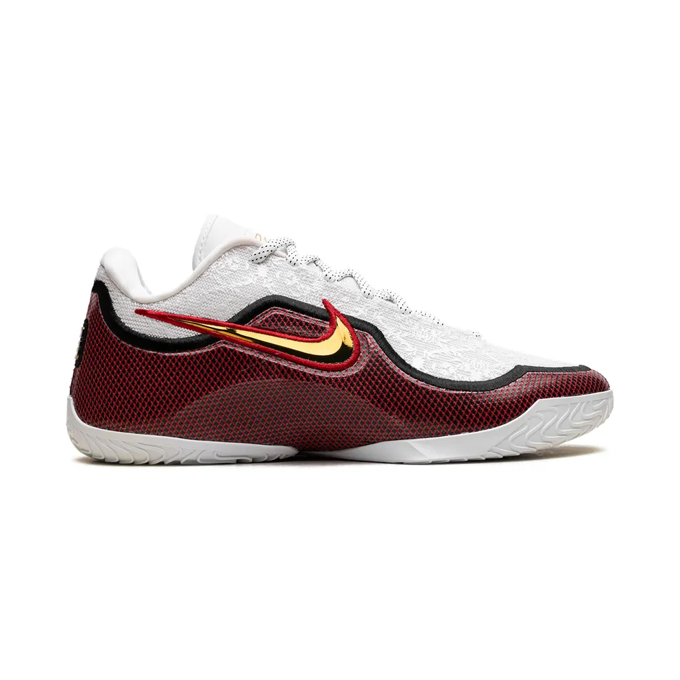 Nike LeBron 23 Grand Opening “White Metallic Gold University Red Black (Solid Outsole)” (IB9563-100)