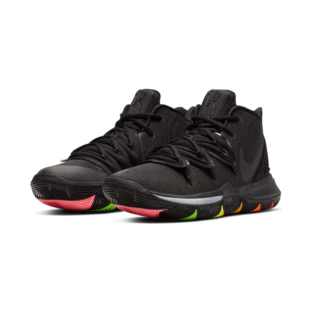Nike Kyrie 5 Black Rainbow Soles Black/Black-Black (AO2918-001)