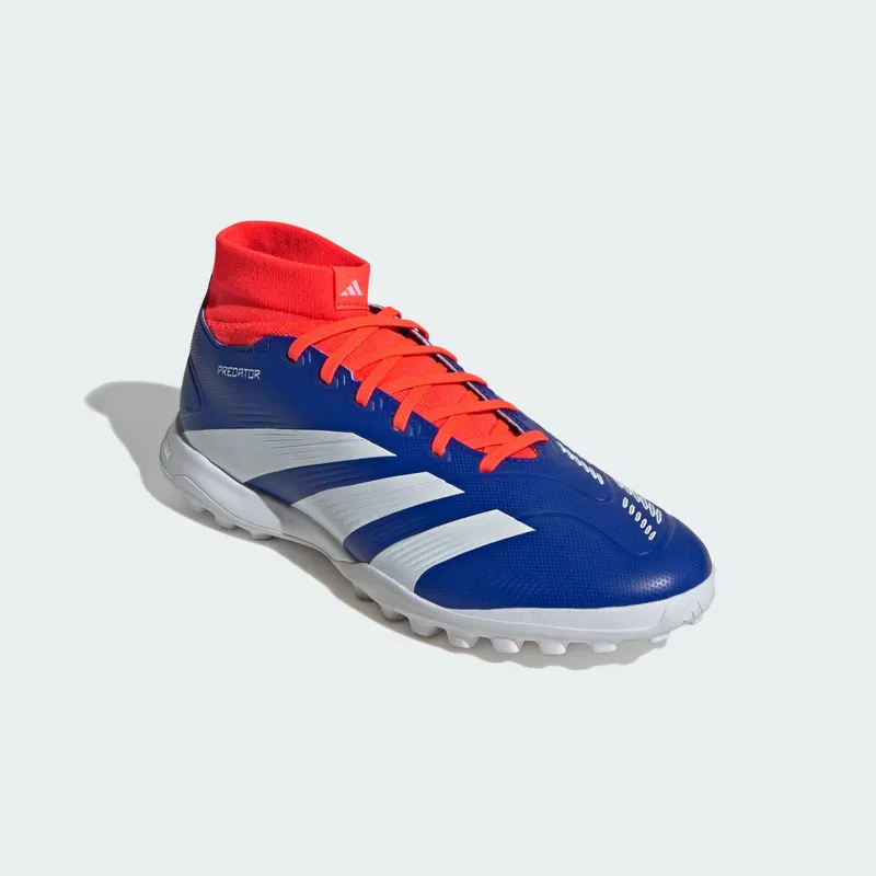adidas Predator League Mid Turf Lucid Blue Cloud White Solar Red (IF6387)