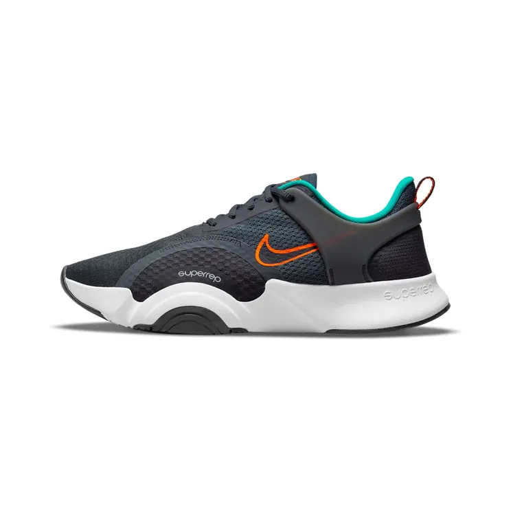 Nike SuperRep Go 2 Trainingsschoen “Dark Smoke Grey / Clear Emerald / White / Total Orange” (CZ0604-083)