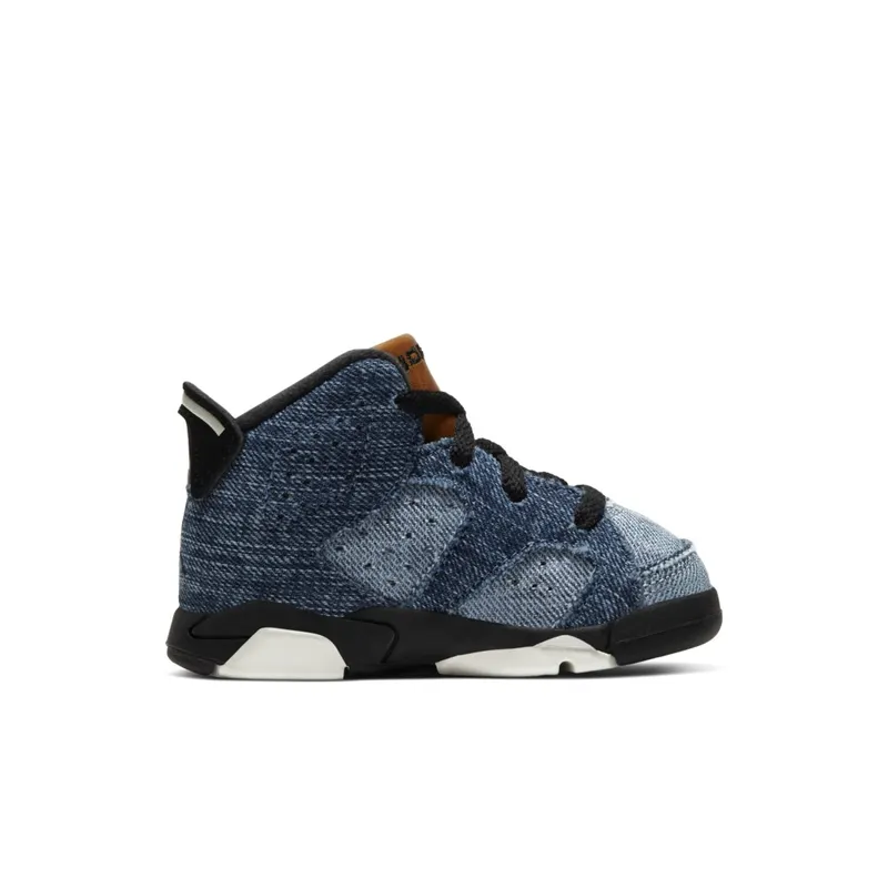 Jordan 6 Retro Washed Denim (TD) Washed Denim/Sail-Varsity Red-Black (CV5488-401)