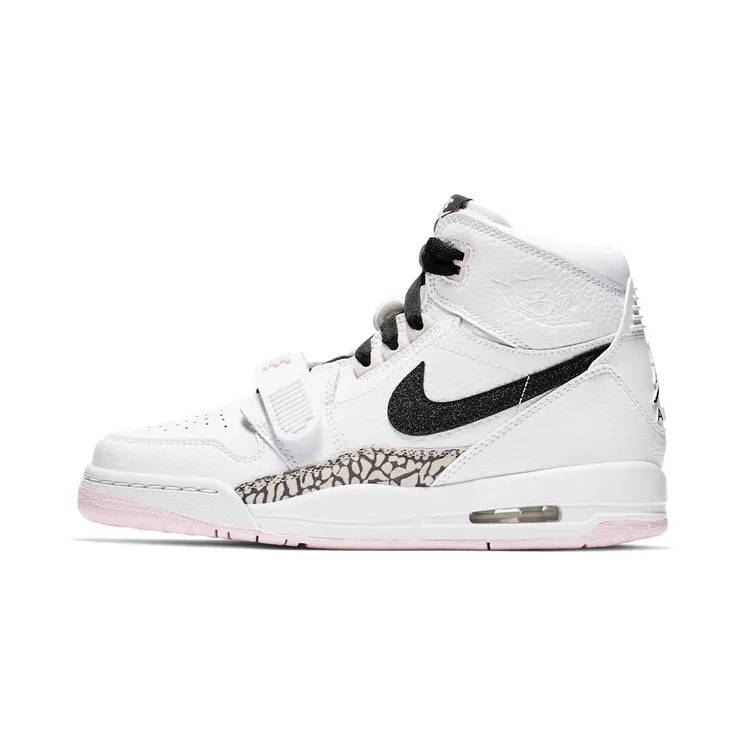 Jordan Legacy 312 White Black Pink Foam (GS) “White / Pink Foam / Black” (AT4040-106)