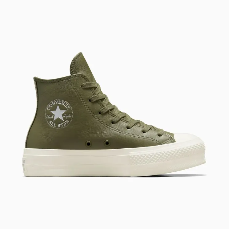 Converse Chuck Taylor All Star Lift Platform Leather Converse Utility/egret/zilver