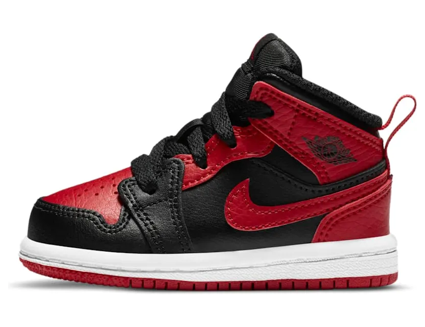 Air Jordan 1 Mid TD ‘Banned’ Black/University Red/Black/White (640735-074)