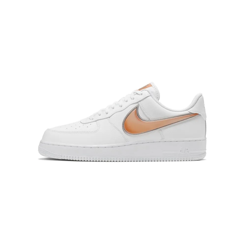 Nike Air Force 1 Low Oversized Swoosh White Orange Peel White/Orange Peel (AO2441-102)