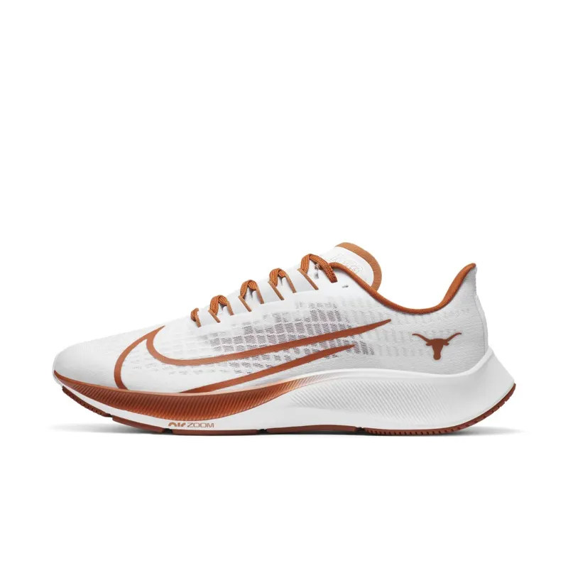 Nike Air Zoom Pegasus 37 Texas White/Pure Platinum-Particle Grey-Desert Orange (CZ5394-100)