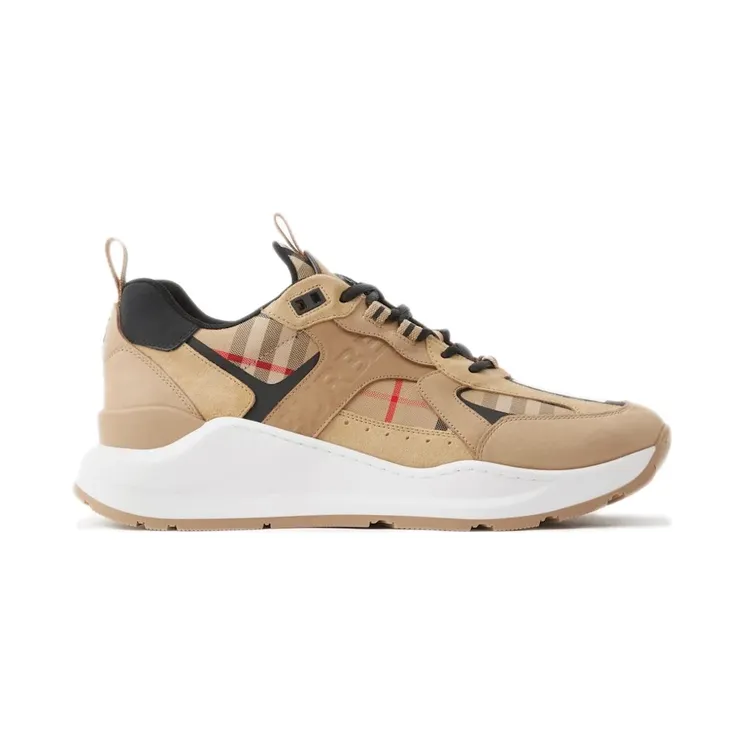 Burberry Check Leather and Suede Archive Beige (80708511)