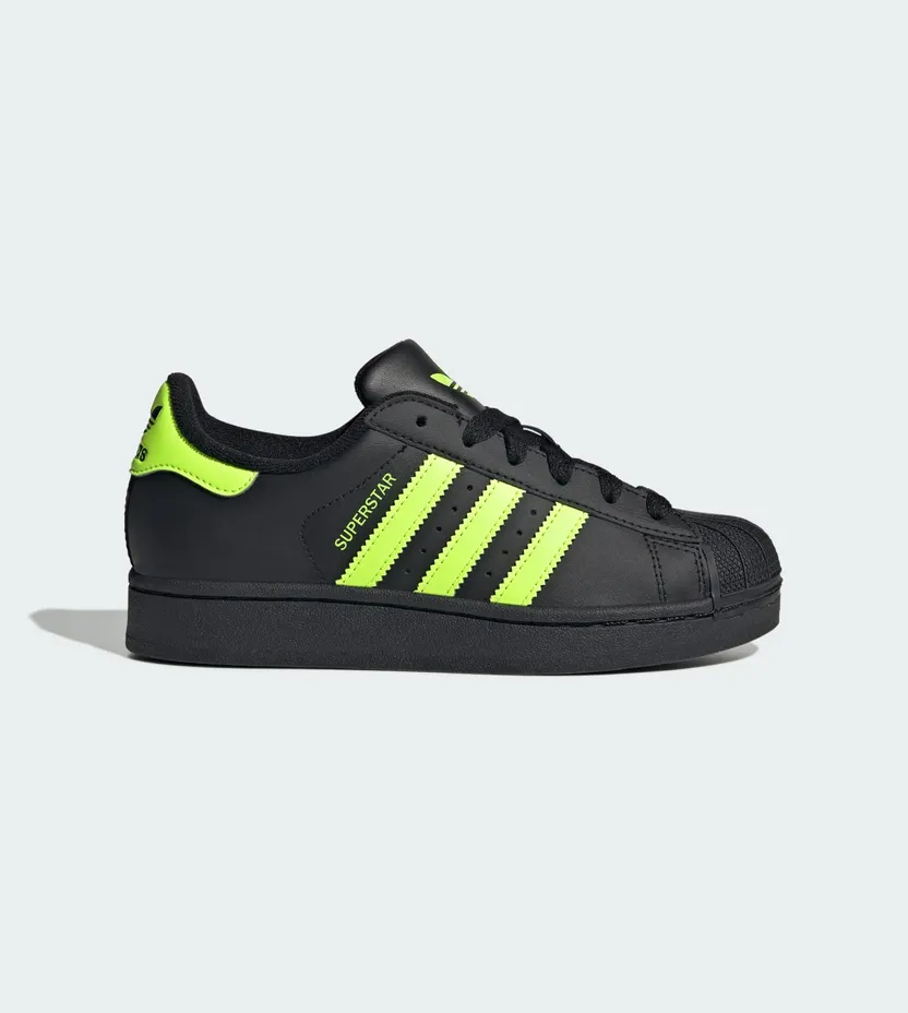 adidas Superstar II Core Black Signal Green (JR3831)