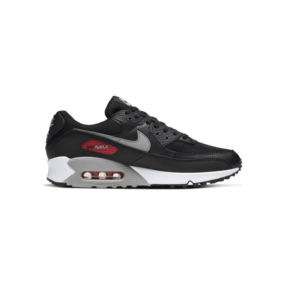 Nike Air Max 90 Black Red Black/Grey-Red (CW7481-002)