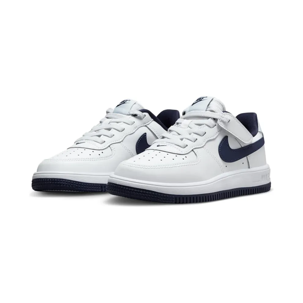 Nike Force 1 Low EasyOn PS “White Football Grey Midnight Navy” (FN0237-104)