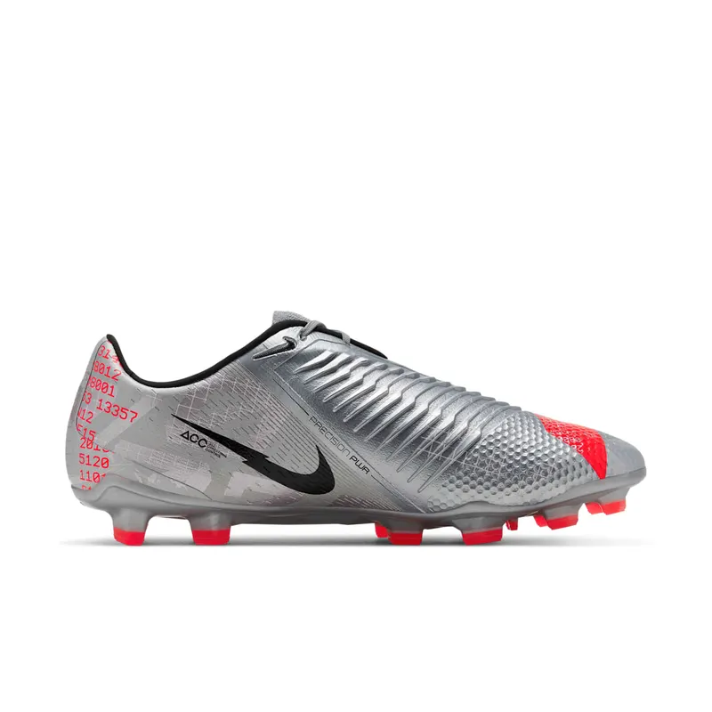 Nike Phantom Venom Elite FG “Metallic Grey / Crimson” (AO7540-906)