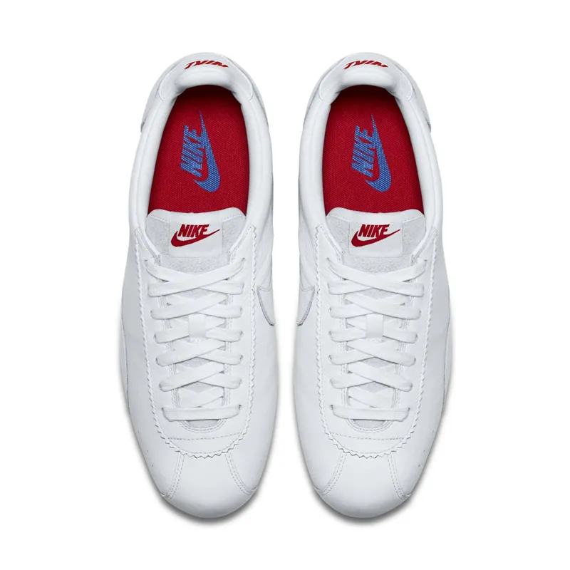 Nike Classic Cortez Swooshless White White/Varsity Red-Varsity Royal-White (807480-103)