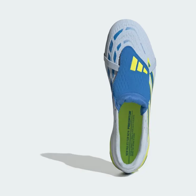 adidas Predator Pro Fold-over Tongue Firm Ground Football Boots “Crystal Sky / Ray Blue / Team Solar Yellow 2” (JS0951)