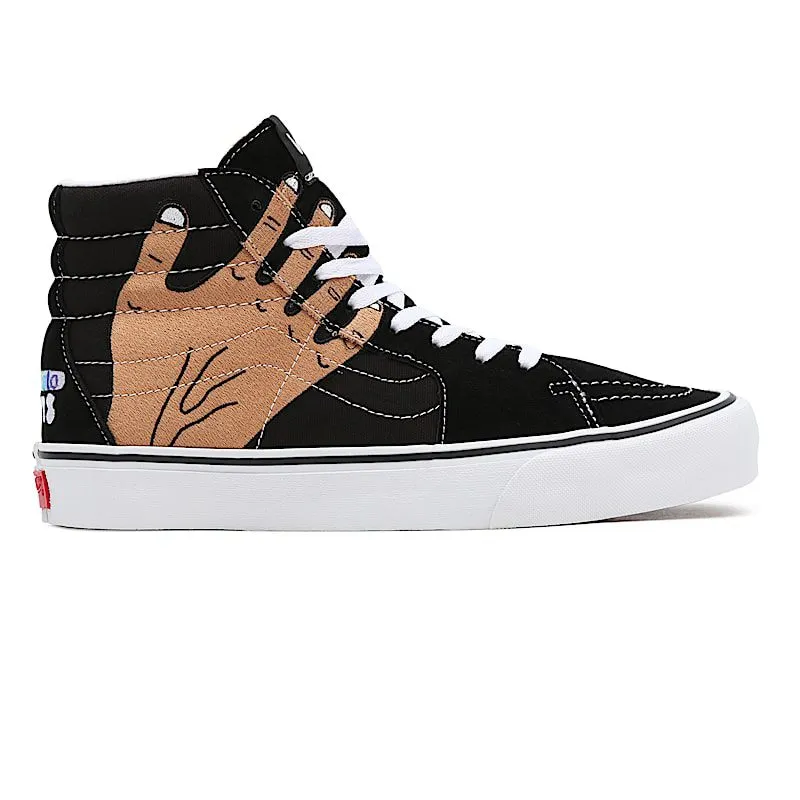 Vans x Imran Potato SK8-Hi VR3 LX Black / True White / Fenugreek – “Black / White / Potato Hand” (VN0A5EE7B7H1)