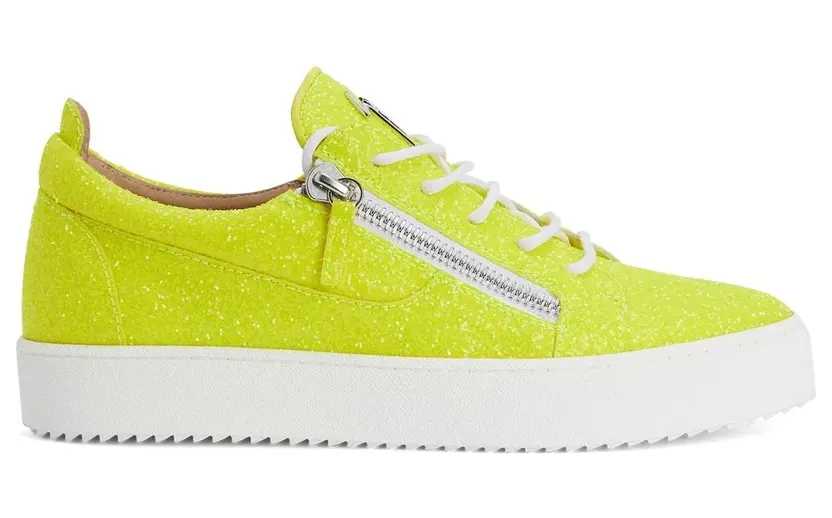 Giuseppe Zanotti Gail sneakers met glitter – Geel (RW20006001)