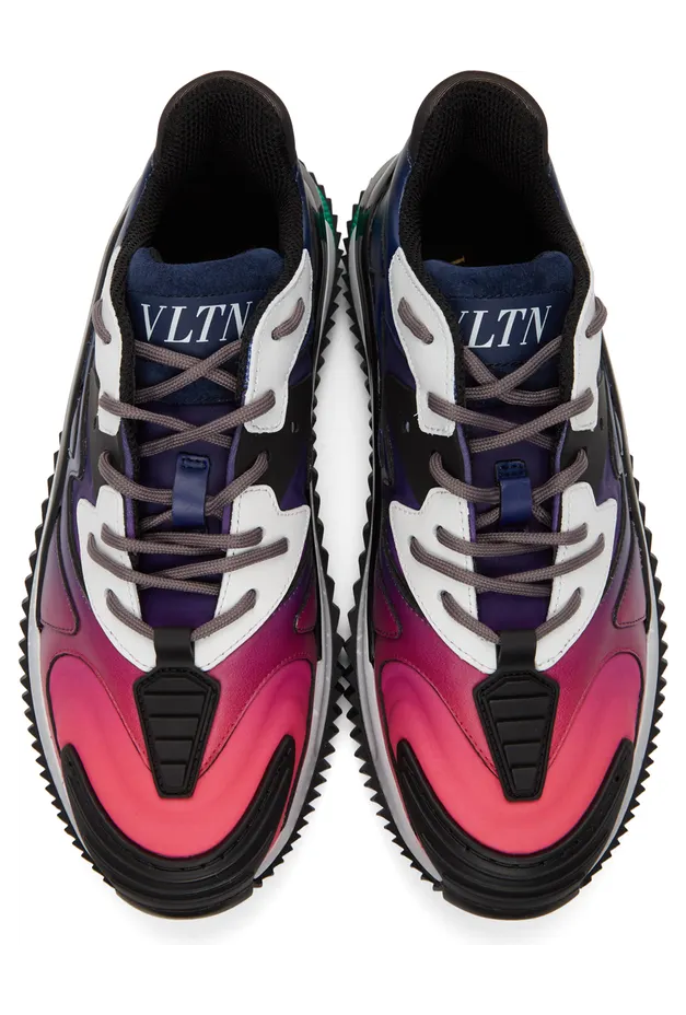 Valentino Garavani Black & Blue Valentino Garavani ‘VLTN’ Wade Runner Sneakers (VW2S0BF4GFV) (5)