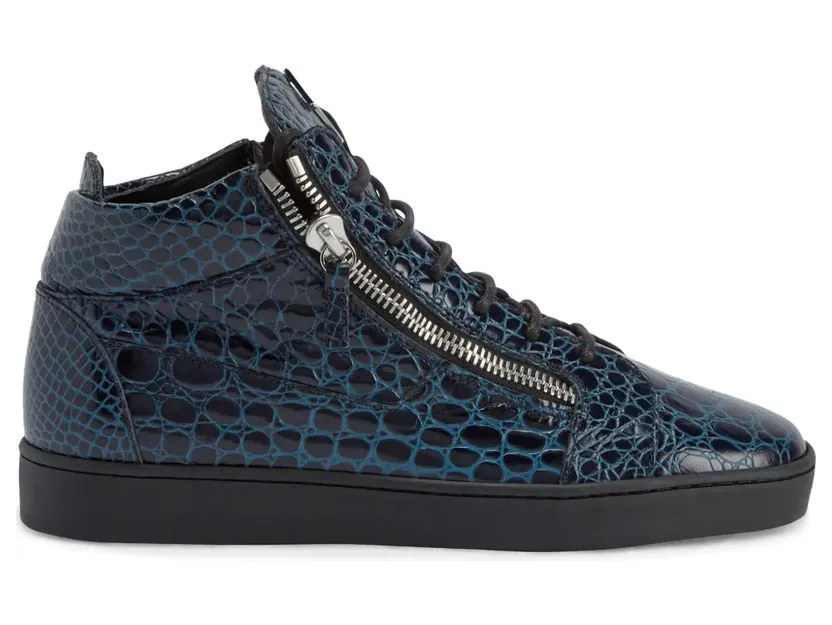 Giuseppe Zanotti Kriss sneakers met krokodillen-reliëf – Zwart (RU10072K51)