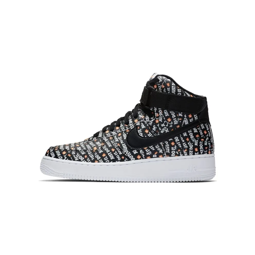 Nike Air Force 1 High Just Do It Pack Black (W) Black/Black-White-Total Orange (AO5138-001)