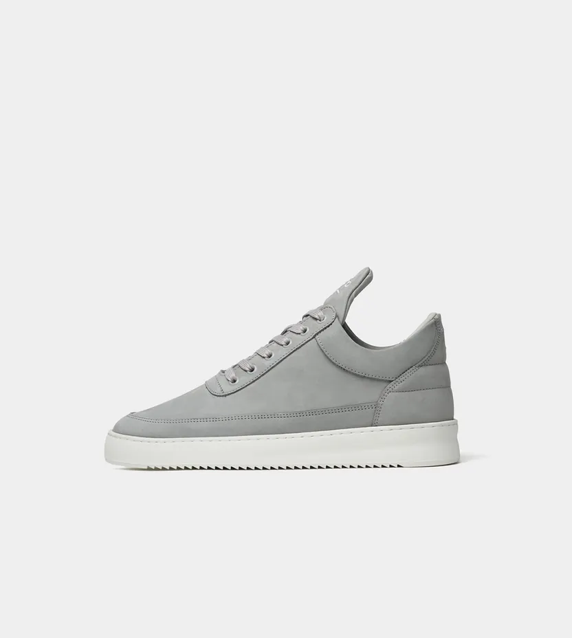 Filling Pieces Low Top Ripple Nubuck Cement Grey