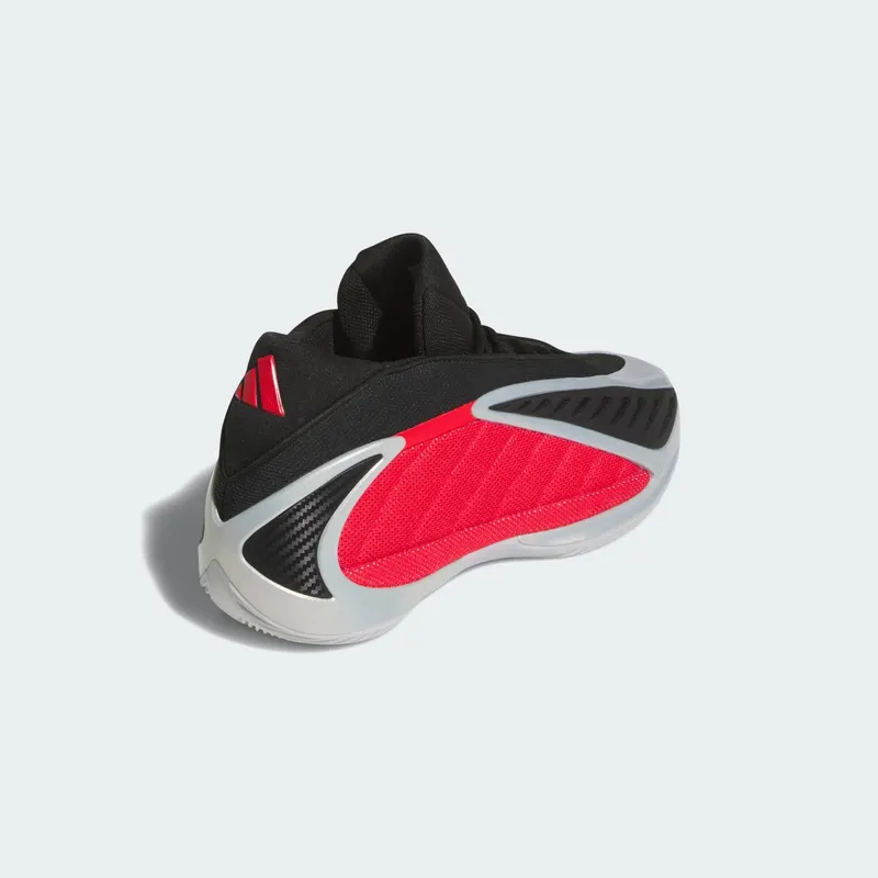 Adidas Anthony Edwards 2 Silver Metallic / Pure Ruby / Core Black (JQ9497)