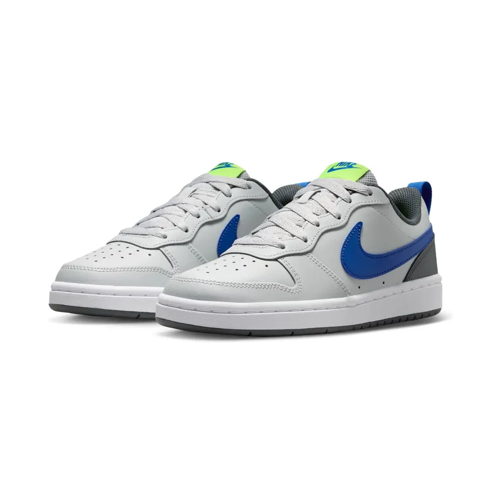 Nike Court Borough Low 2 Grey Fog Game Royal (GS) (BQ5448-012)