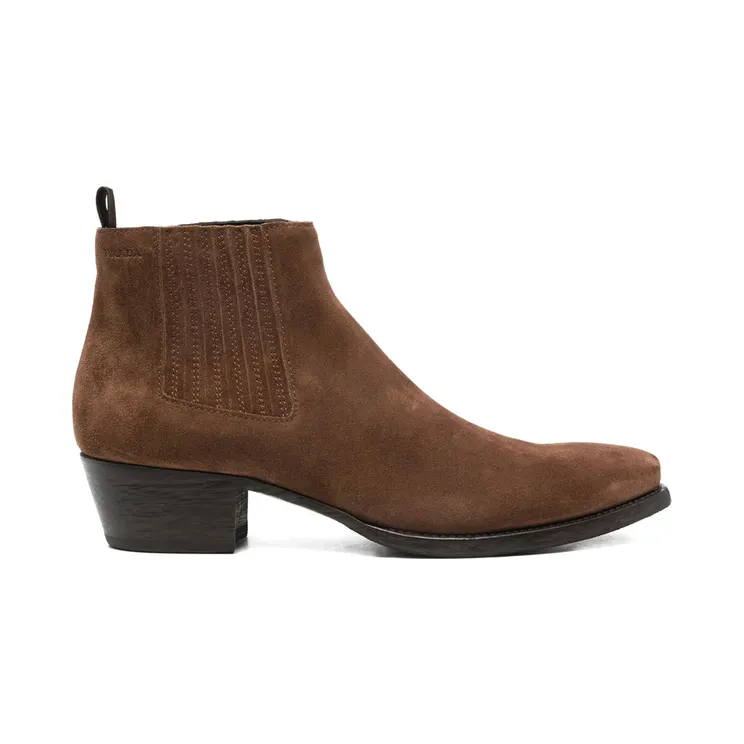 Prada 55mm Elasticated-gusset Suede Chelsea “Brown” (2TA084 F X000 054 F0324)