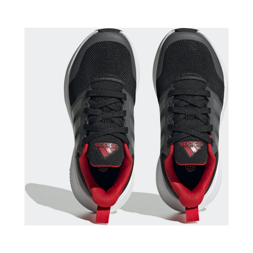 Adidas FortaRun 2.0 Cloudfoam Lace Core Black / Silver Metallic / Better Scarlet (HP5436)