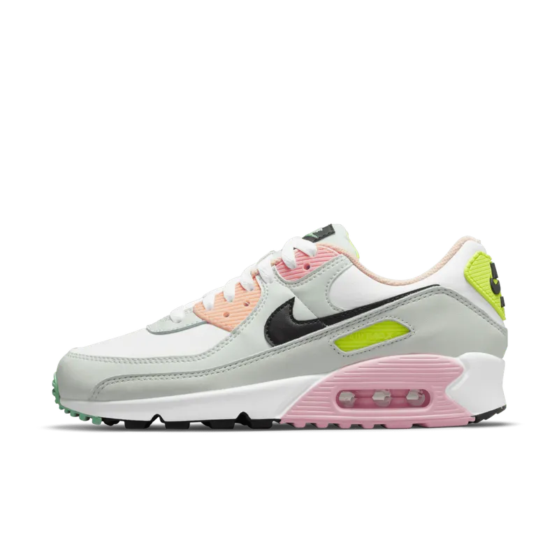 Nike Air Max 90 White Volt Green Glow (W) (CZ1617-100)