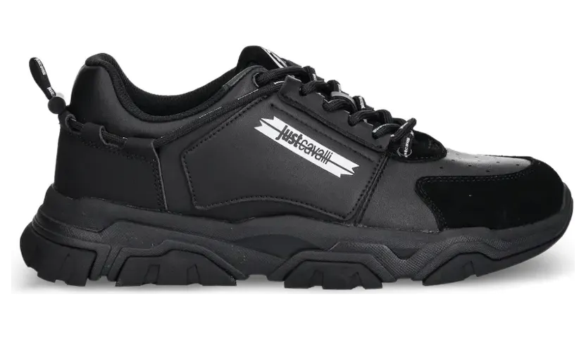 Just Cavalli Sneakers mit dicker Sohle – Schwarz (79QA3SH1ZPB52899)