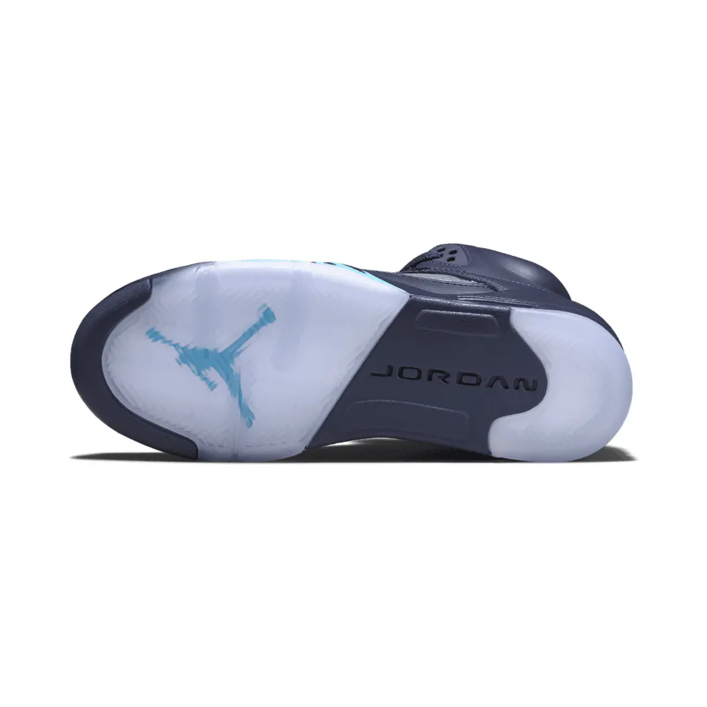 Jordan 5 Retro Pre-Grape (GS) Midnight Navy/Turquoise Blue-White (440888-405)