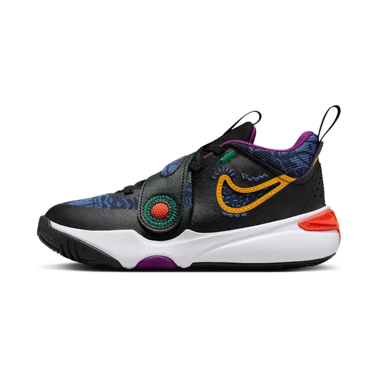 Nike Team Hustle D 11 SE Black Mystic Navy Cosmic Clay University Gold (FQ7659-001)
