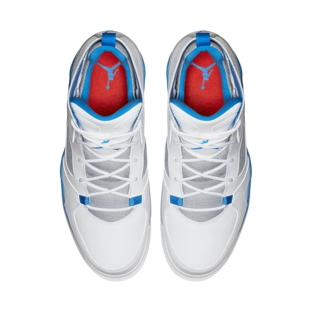 Jordan Flightclub 91 White Signal Blue White/Signal Blue-Wolf Grey (555475-104)